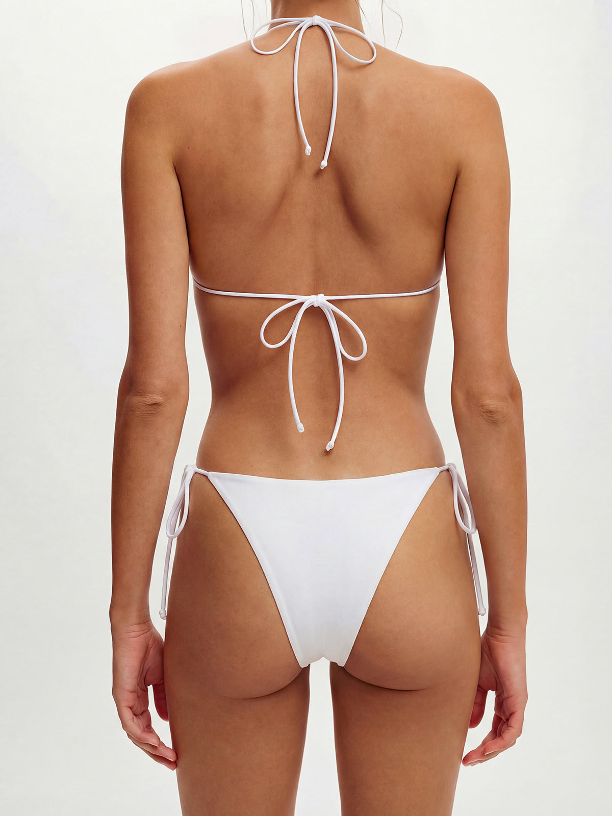 Triangle bikini set with halter neck and tie sides - View 7 | Coveka