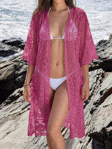 Lace Kimono Beach Cover Up - View 6 | Coveka