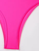 Women's High Cut One Piece Swimsuit - View 8 | Coveka